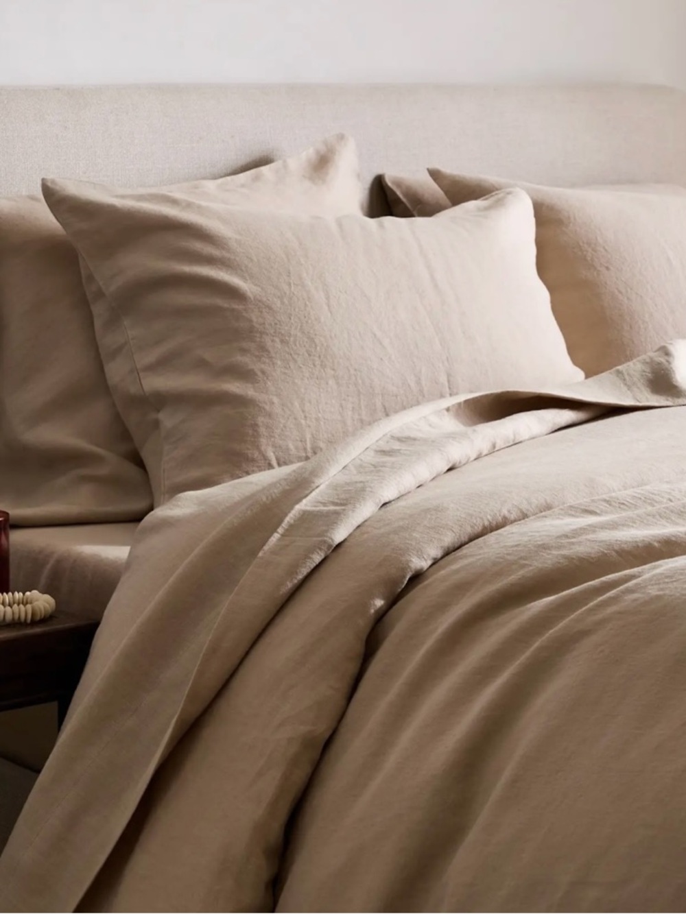 NWOT Quince Toffee Linen Queen Duvet Cover